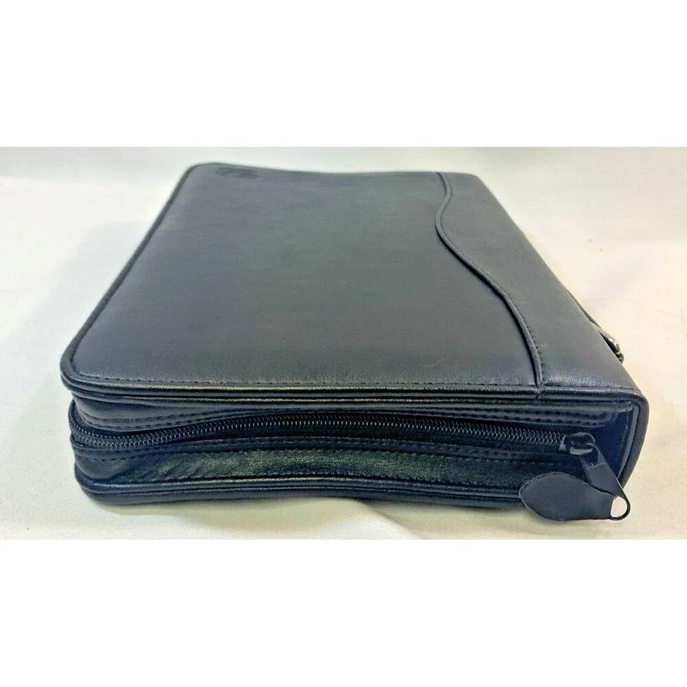 Enzo Baglioni Time Management System Undated Zip Leather Solar Calculator VTG